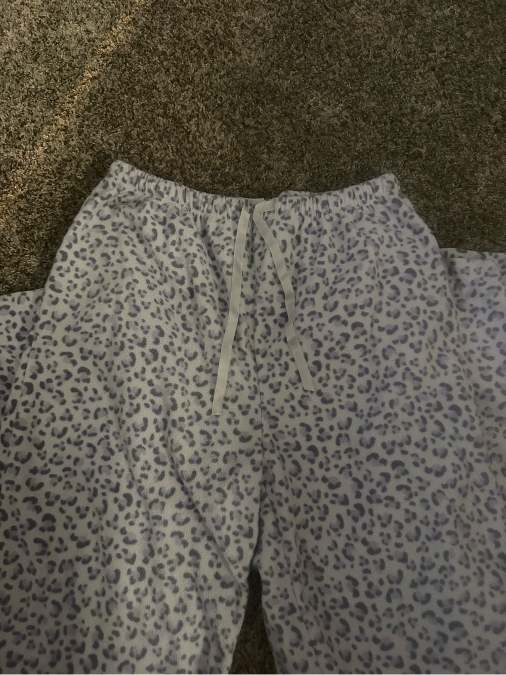 croft & barrow Lavender Leopard Plush Pajama Pants